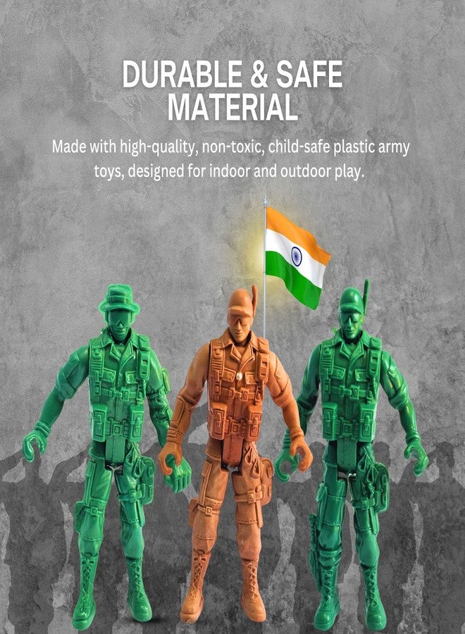 Mallexo Army Toys for Kids | 16 PCS Military Soldier Figurine Toys for Boys and Girls Realistic Army Men Battlefield Special Force Police Action Figure Birthday Gifts Education & Decoration Items - Image 3